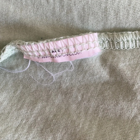 PUMA Extreme Off Shoulder Mesh Mint Ruffle Top  L - Picture 7 of 9